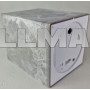 Светодиодная свеча на батарейках R6 15х8 см Concrete Effect Grey